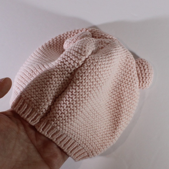 GAP Baby Hat Pink Bear Hat 3-6m - Picture 4 of 8